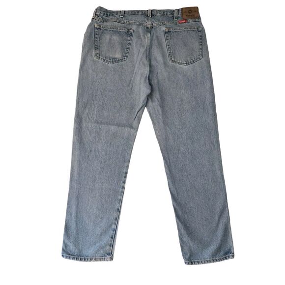 Wrangler Five Star Jeans Mens 38x32 Blue Medium Wash Denim Pants Relaxed Fit Zip - Picture 2 of 11